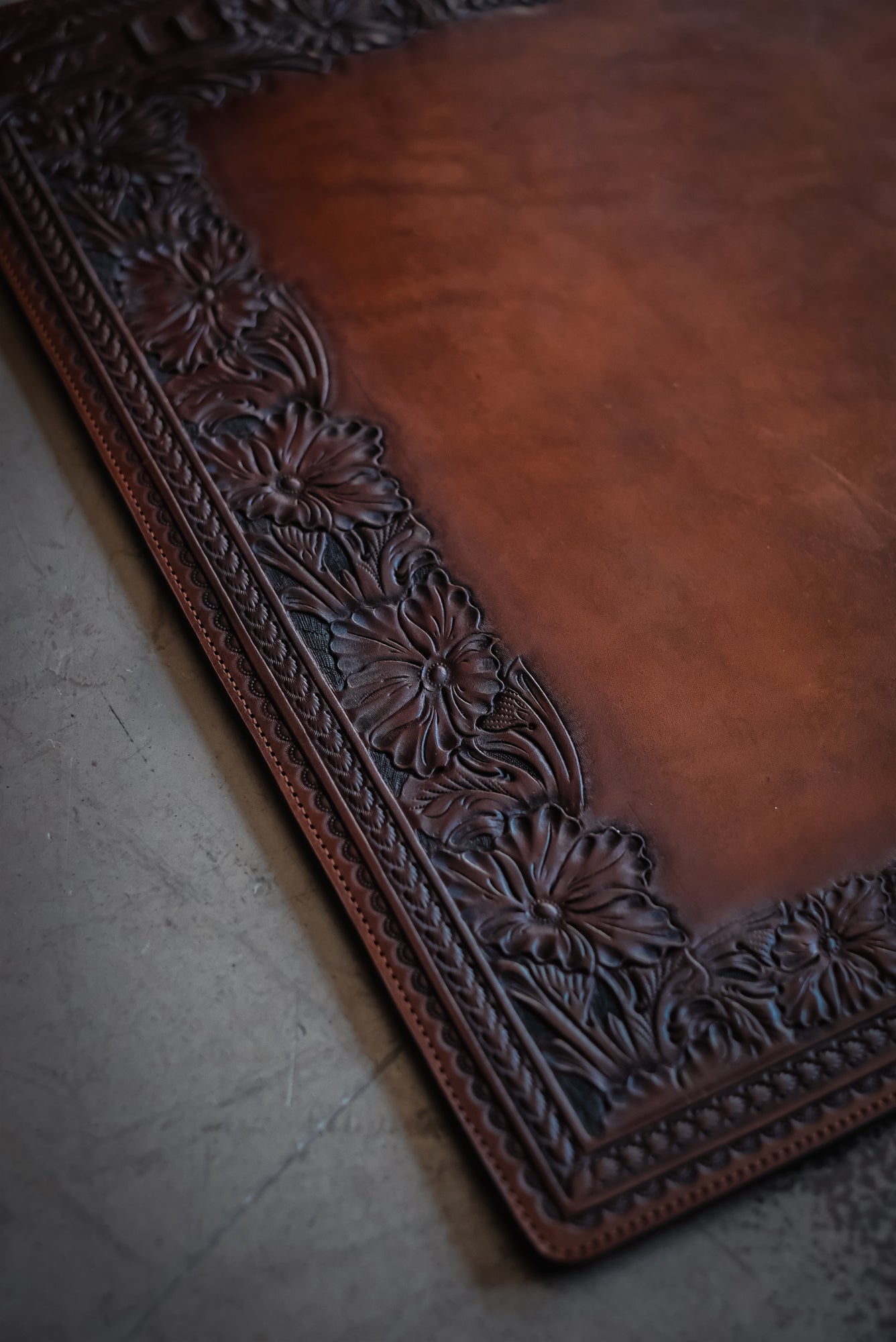 Western Leather Desk Mat