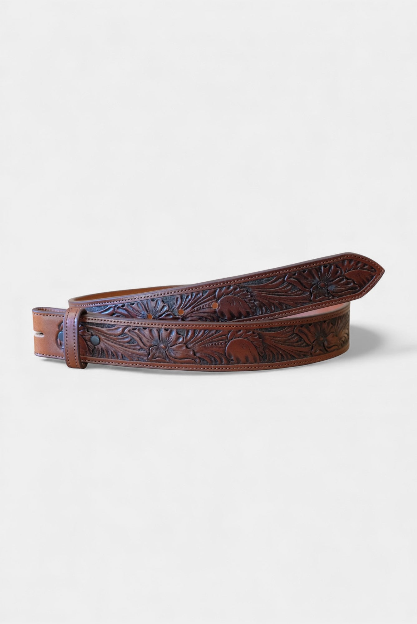 Floral No.4 Hand Tooled Belt