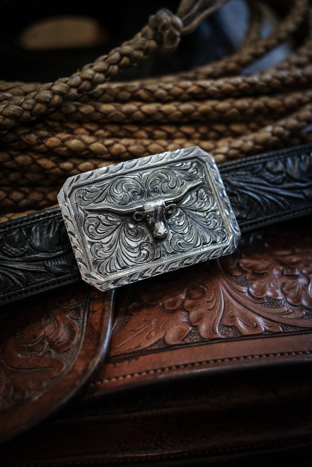 Longhorn Trophy Buckle 1-1/2" Wilkinson