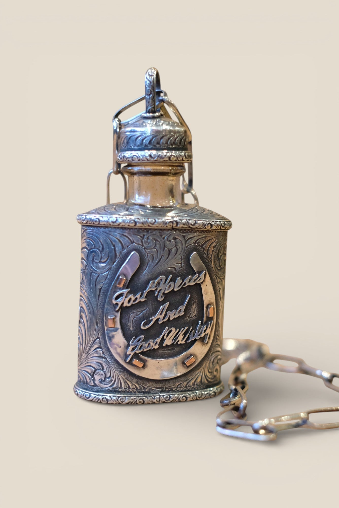 Sterling Silver Flask Necklace — by Laddan Ledbetter
