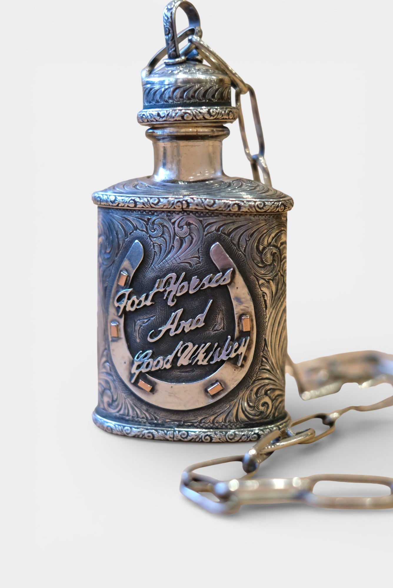 Sterling Silver Flask Necklace — by Laddan Ledbetter