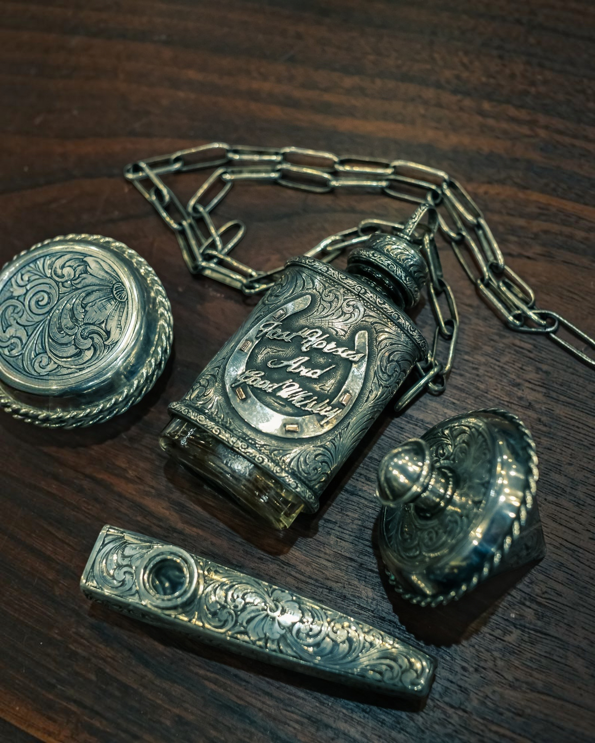 Sterling Silver Flask Necklace — by Laddan Ledbetter Laddan Ledbetter