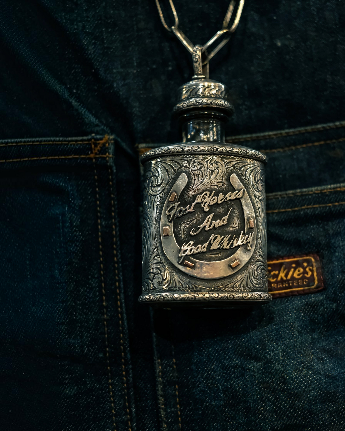 Sterling Silver Flask Necklace — by Laddan Ledbetter Laddan Ledbetter