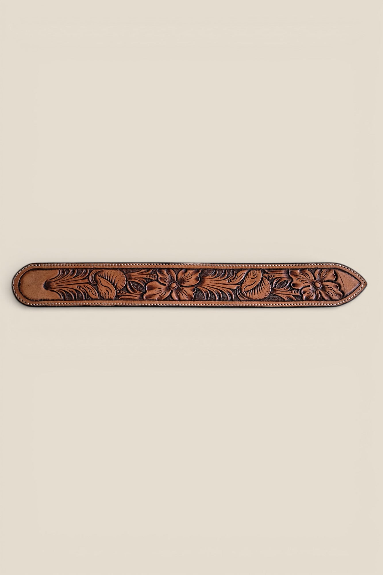 Custom Hand Tooled Belt | Floral Pattern #2