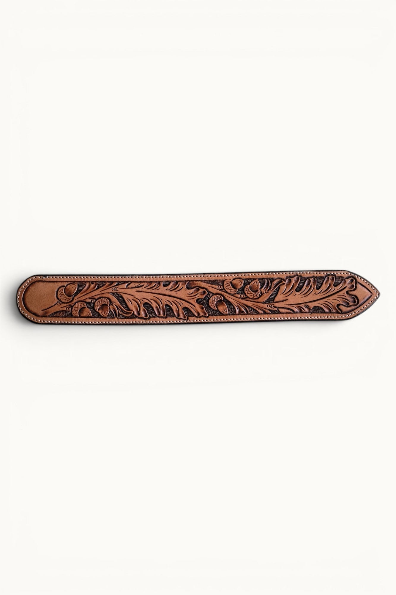 Custom Hand Tooled Belt | Oak Leaf #1 Wilkinson