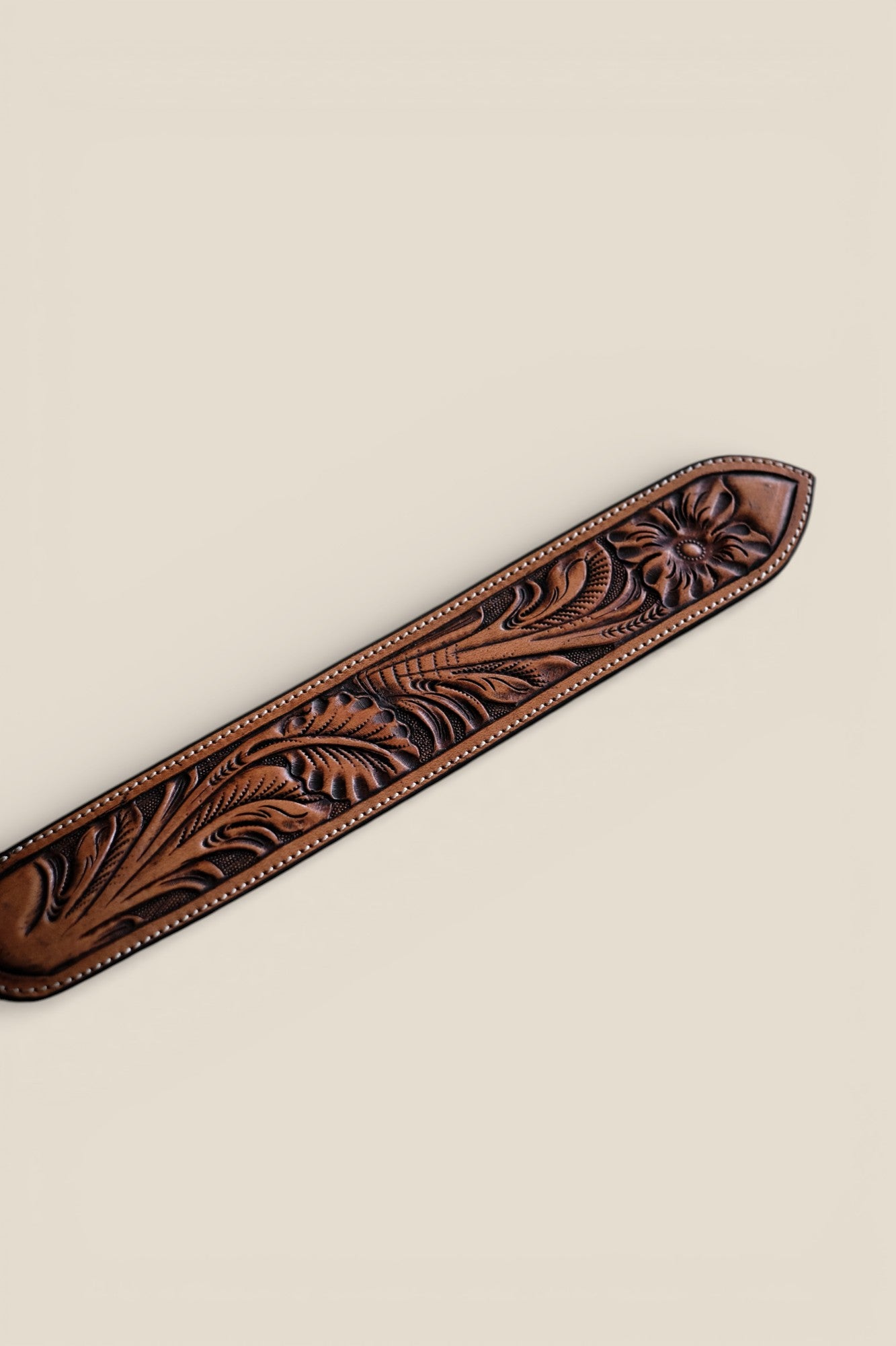 Custom Hand Tooled Belt | Floral Pattern #1