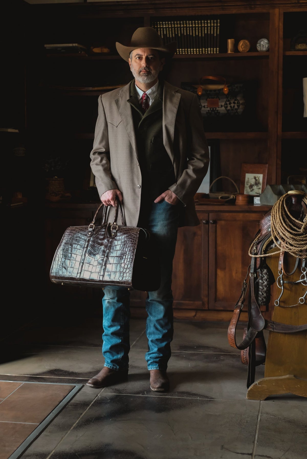 American Alligator Weekender Bag Wilkinson