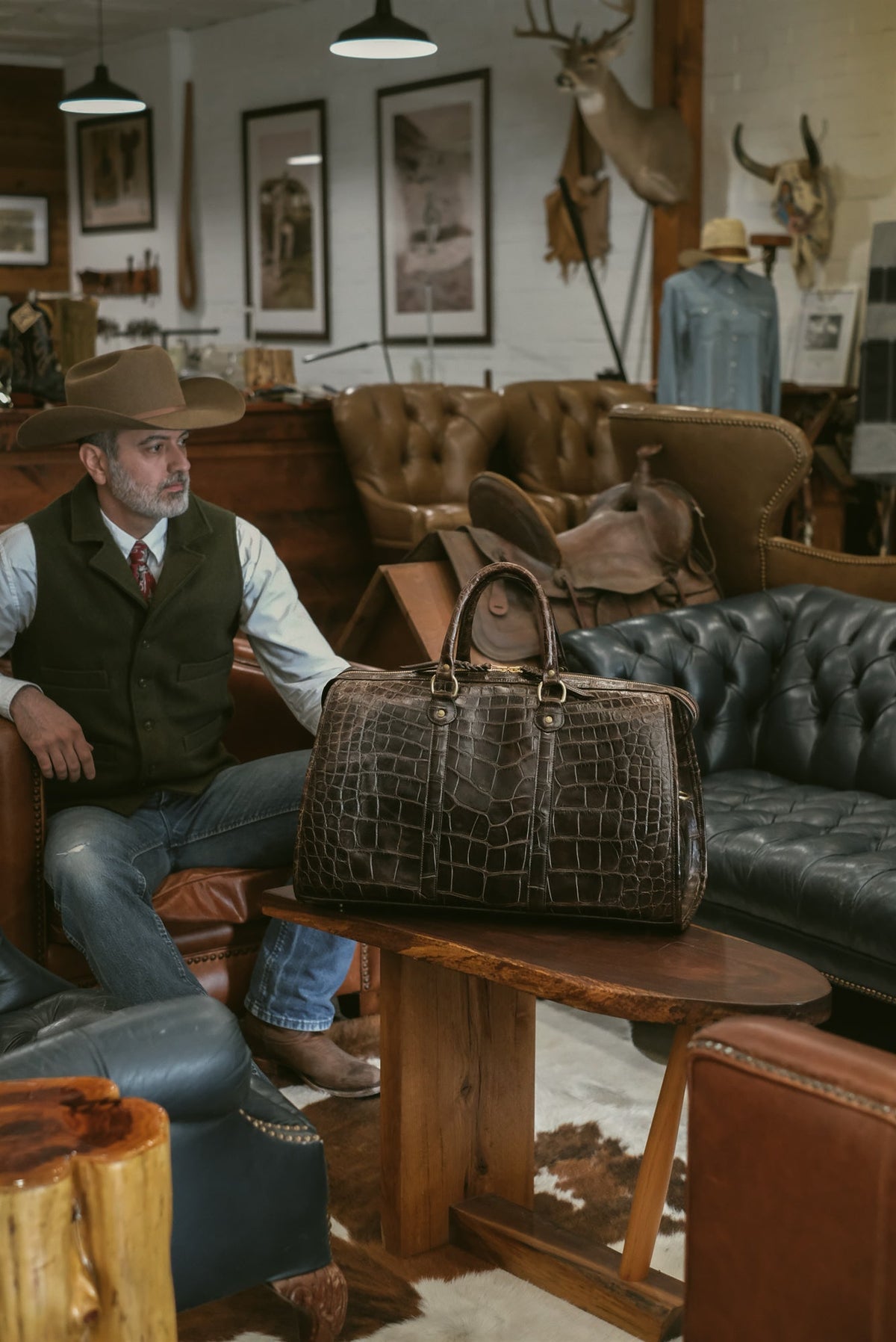 American Alligator Weekender Bag Wilkinson