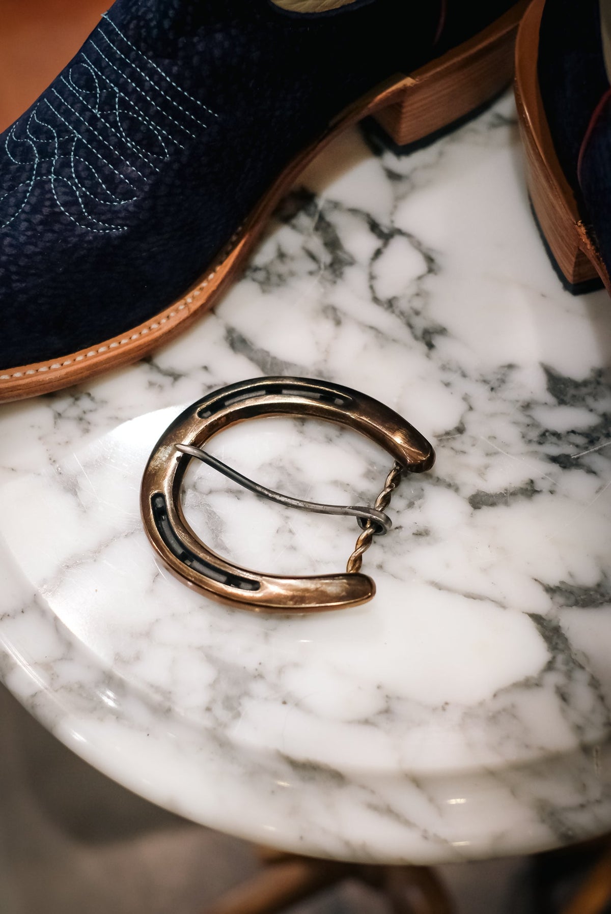 Pony Horseshoe Buckle Couple Christophers