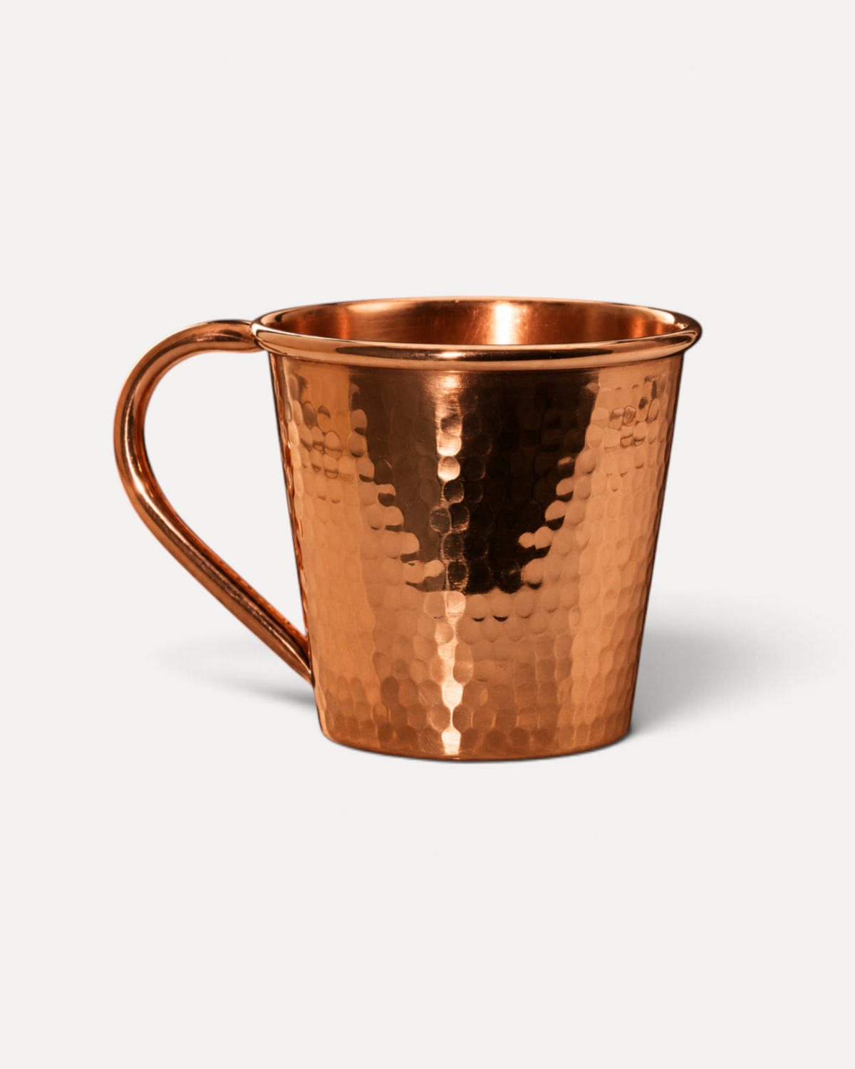Solid Copper Mule Mug, Copper Handle, 12 oz Sertodo