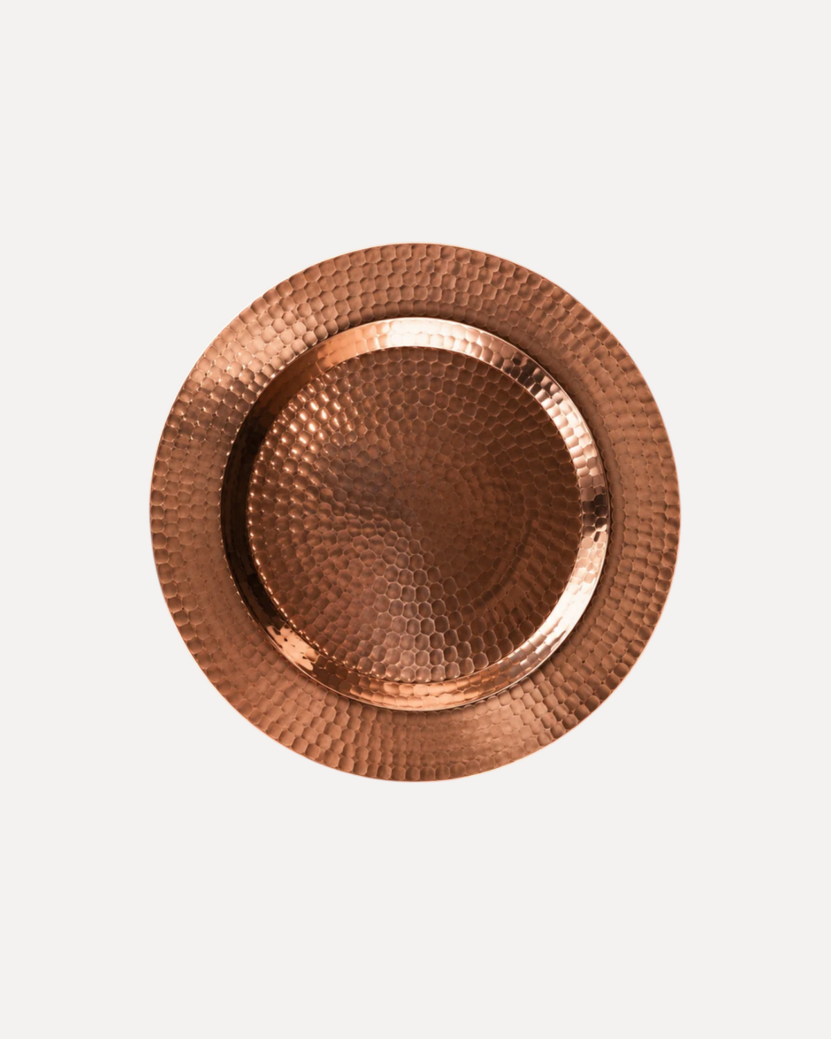 Thessaly 12 Inch Copper Charger Plate Sertodo
