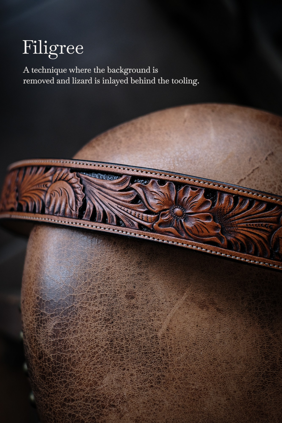 Custom Hand Tooled Ranger Belt Wilkinson