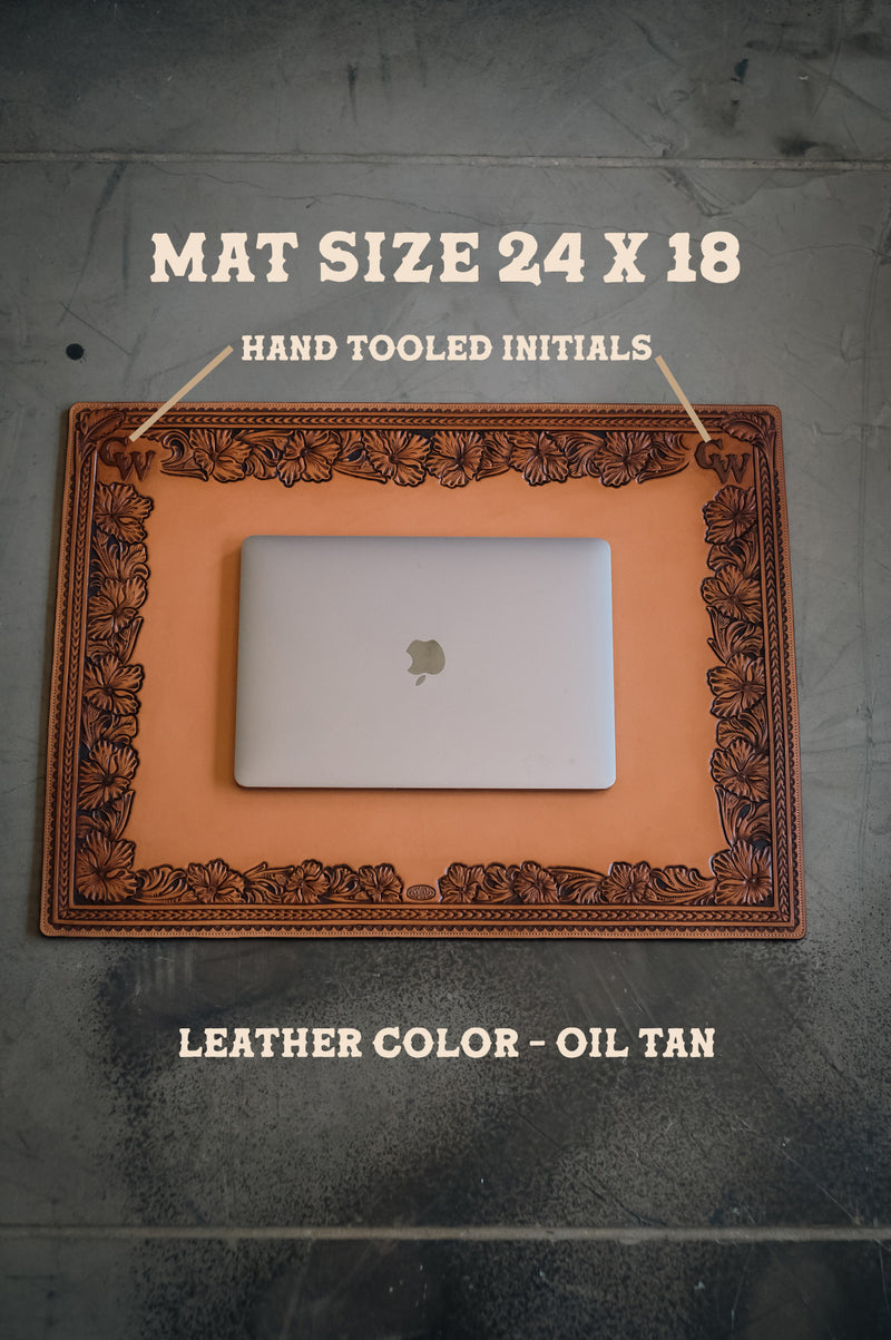 Western Leather Desk Mat