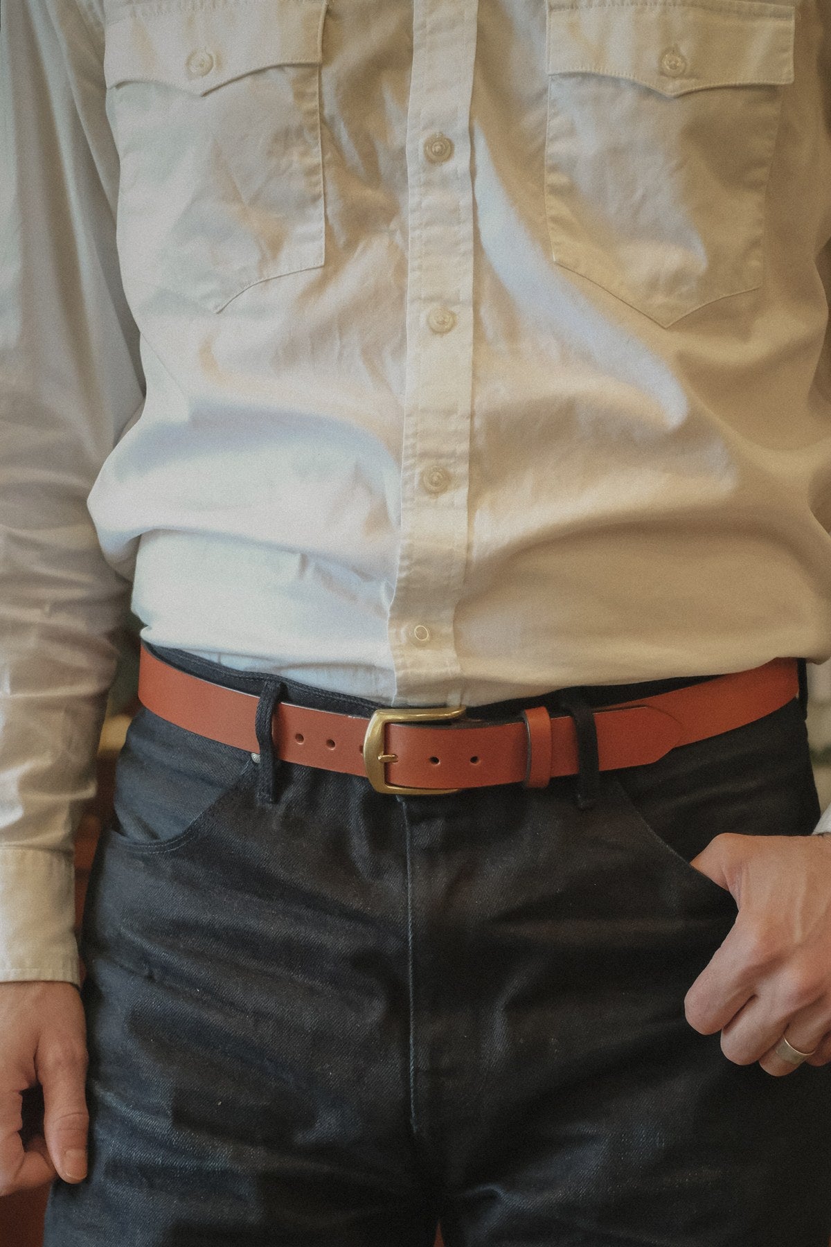 Wilkinson's chestnut leather belt