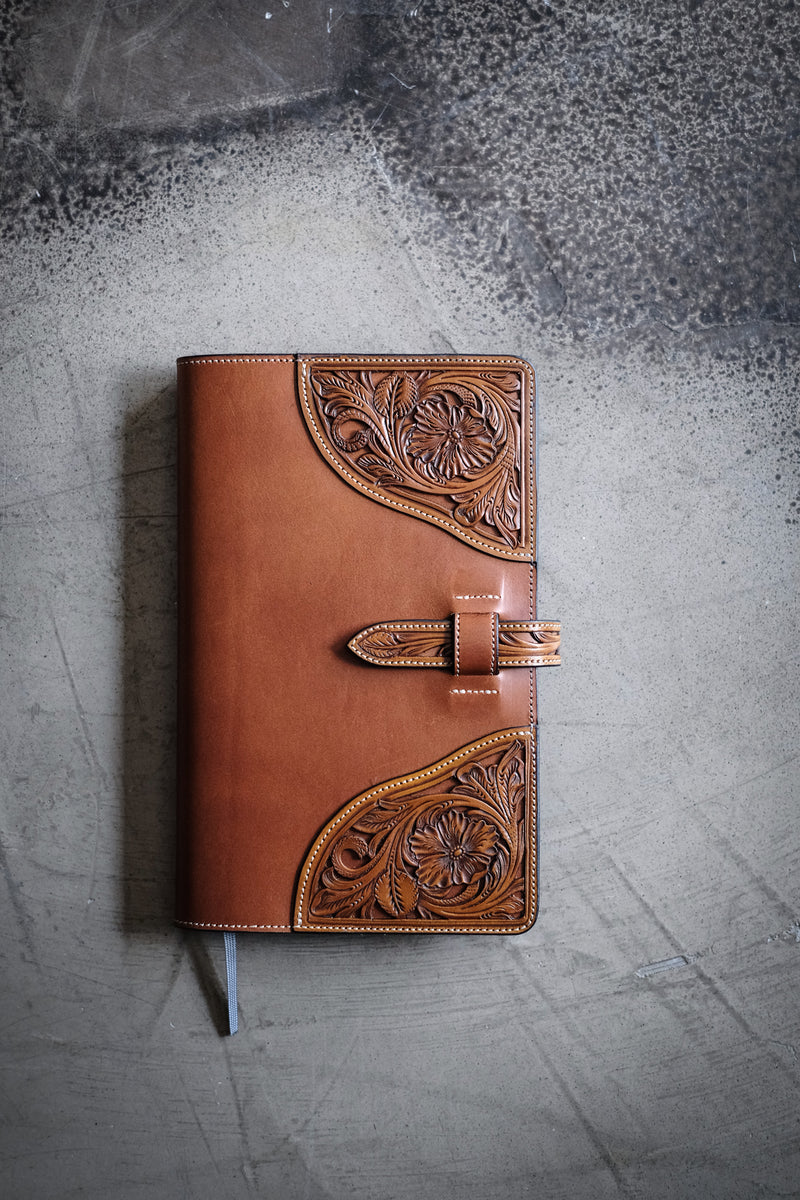 Leather Notebook Cover [Handmade] [Personalized]