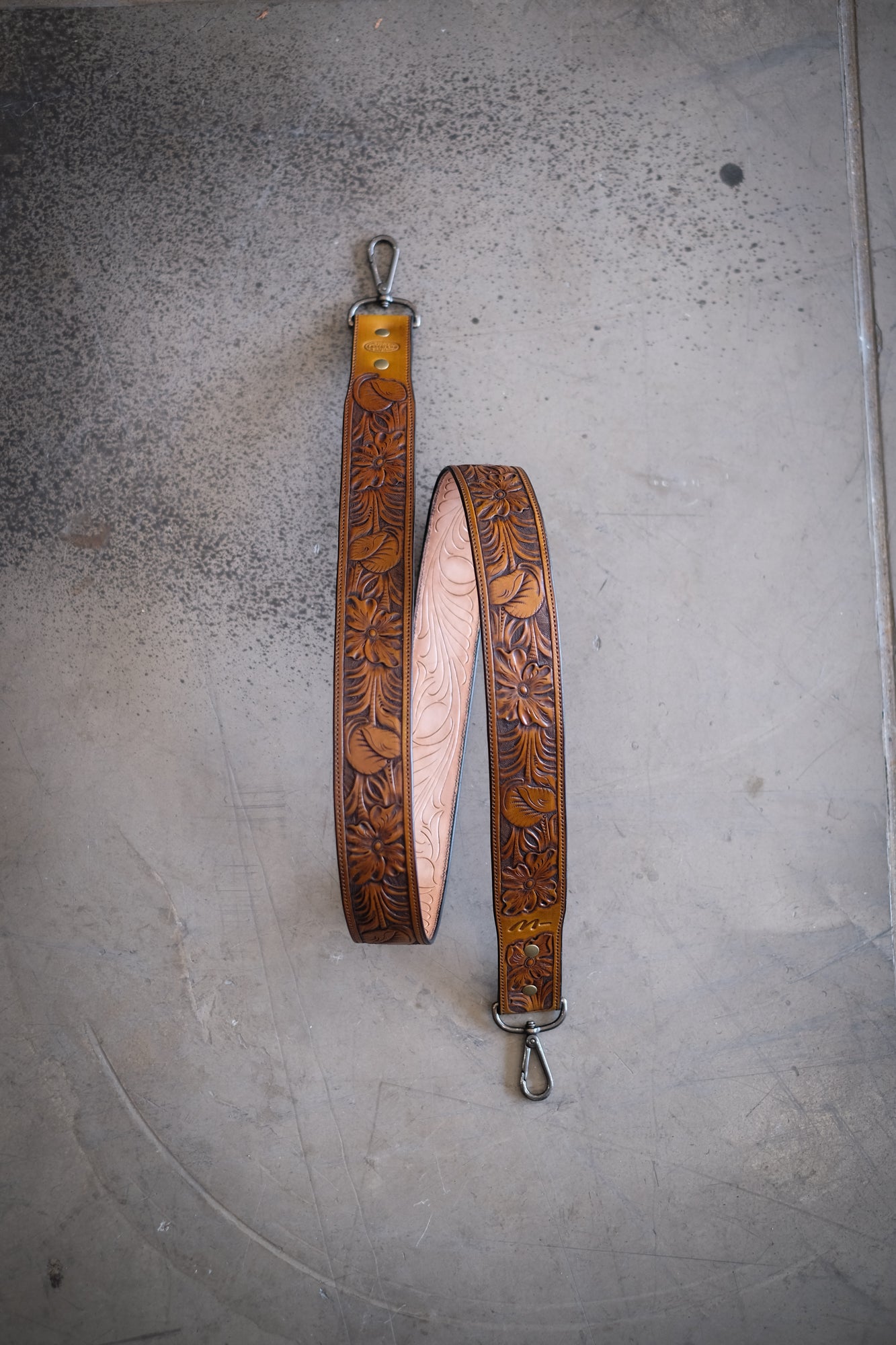 Custom Hand Tooled Western Purse Straps