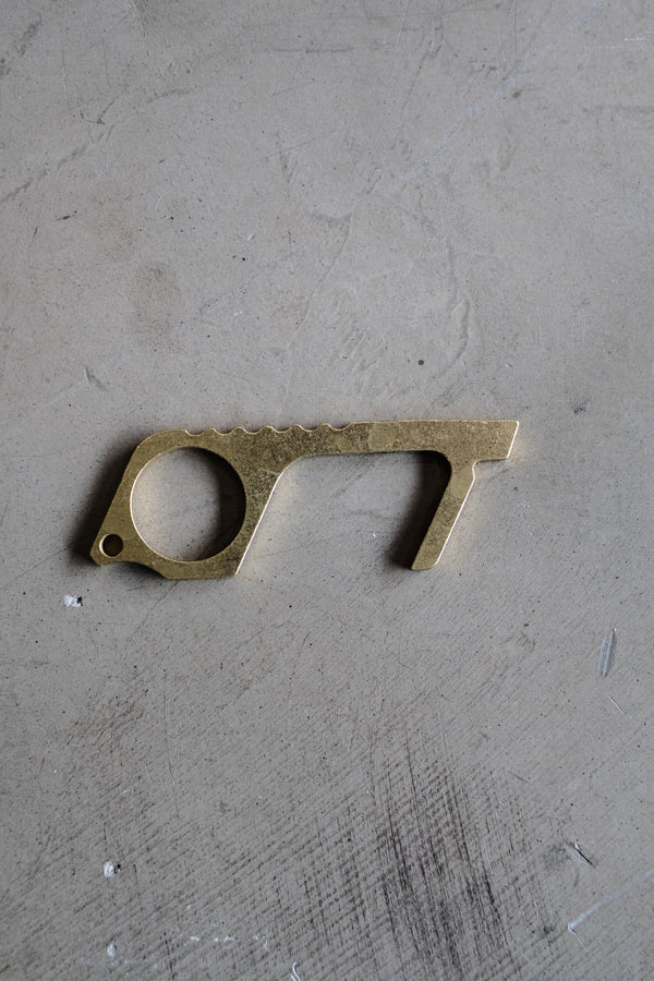 Brass No-Touch Antimicrobial Key