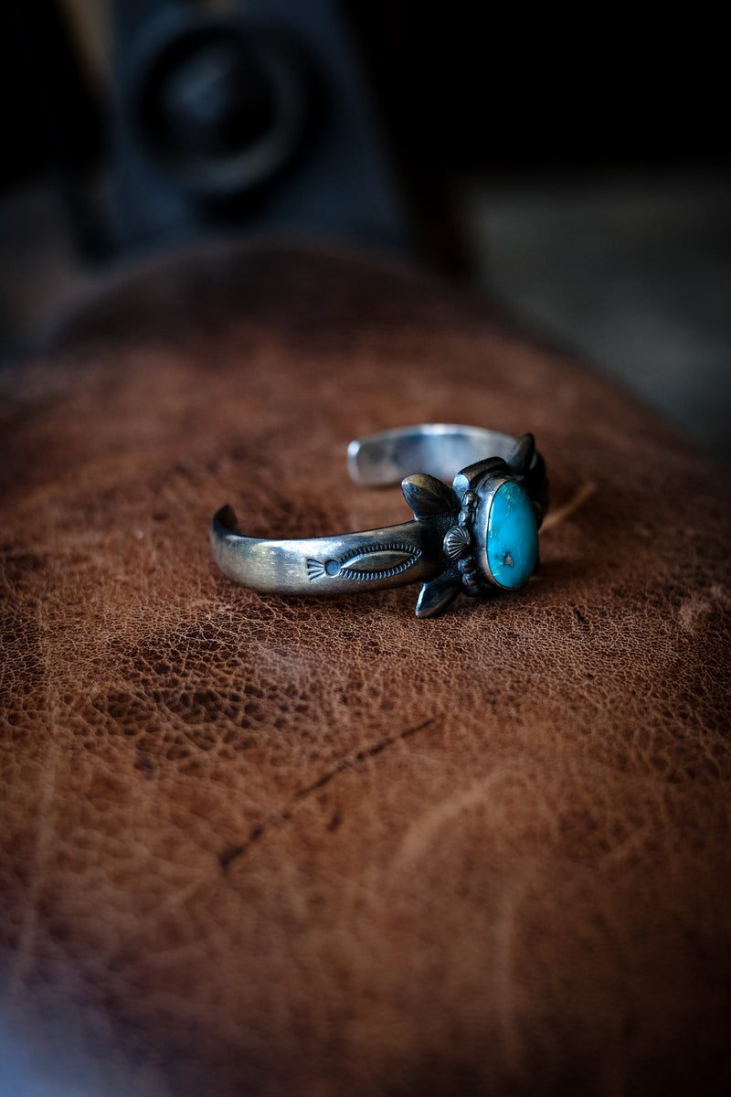 Sterling Silver + Turquoise Cuff 02