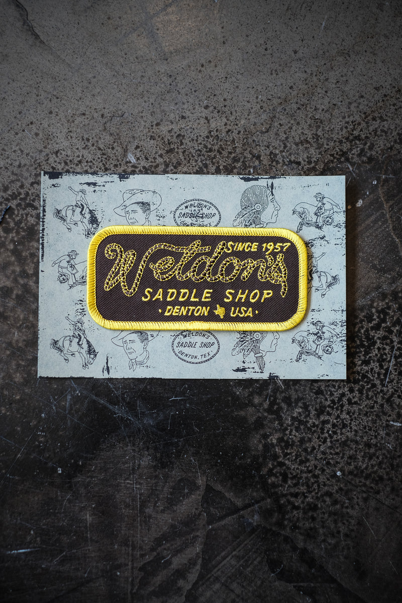 Weldon's Saddle Shop Patch (Gold)