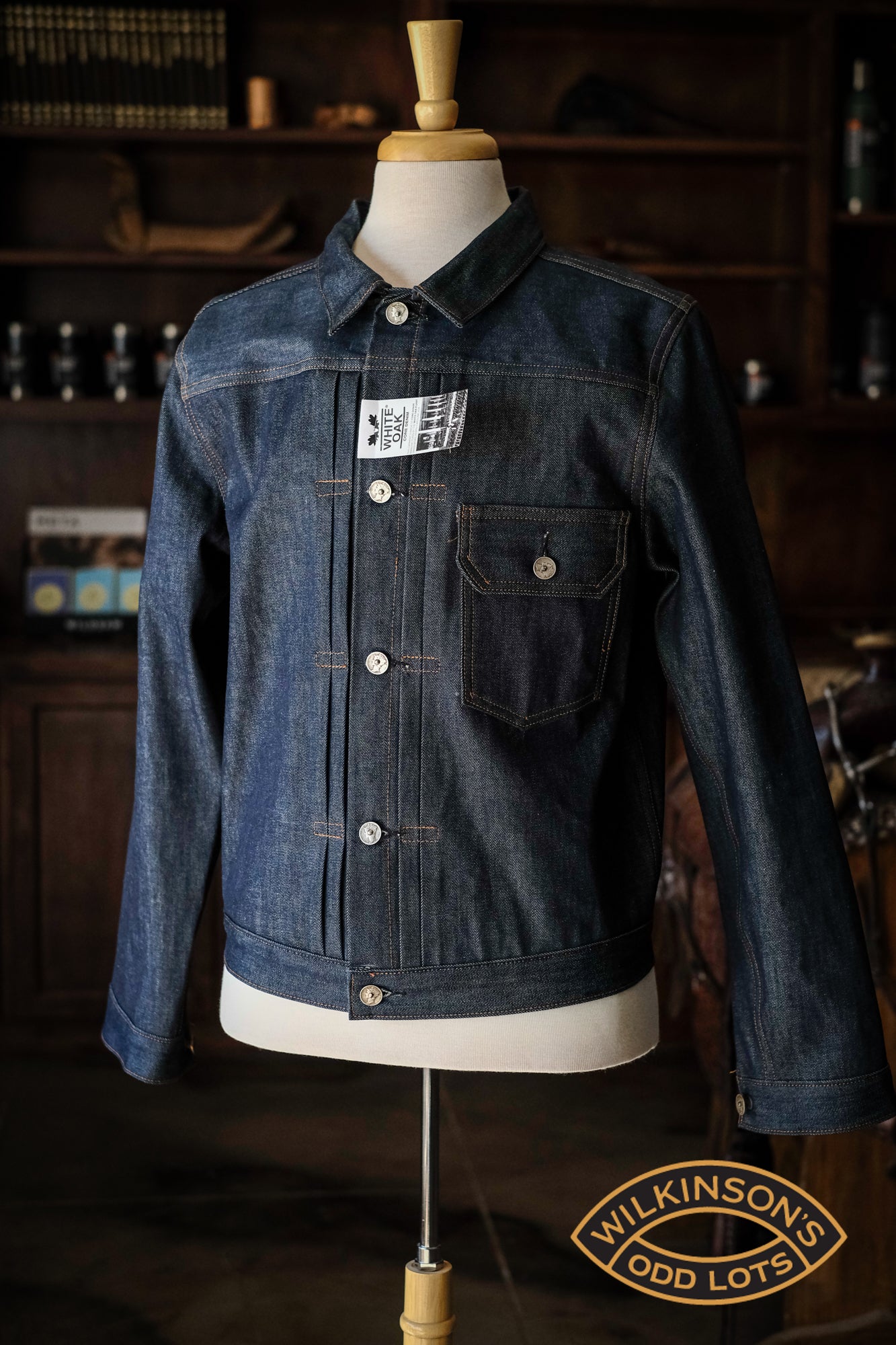 T1 Jacket Silver Dime Buttons | Medium Slim | 1968 Cone Mills Denim