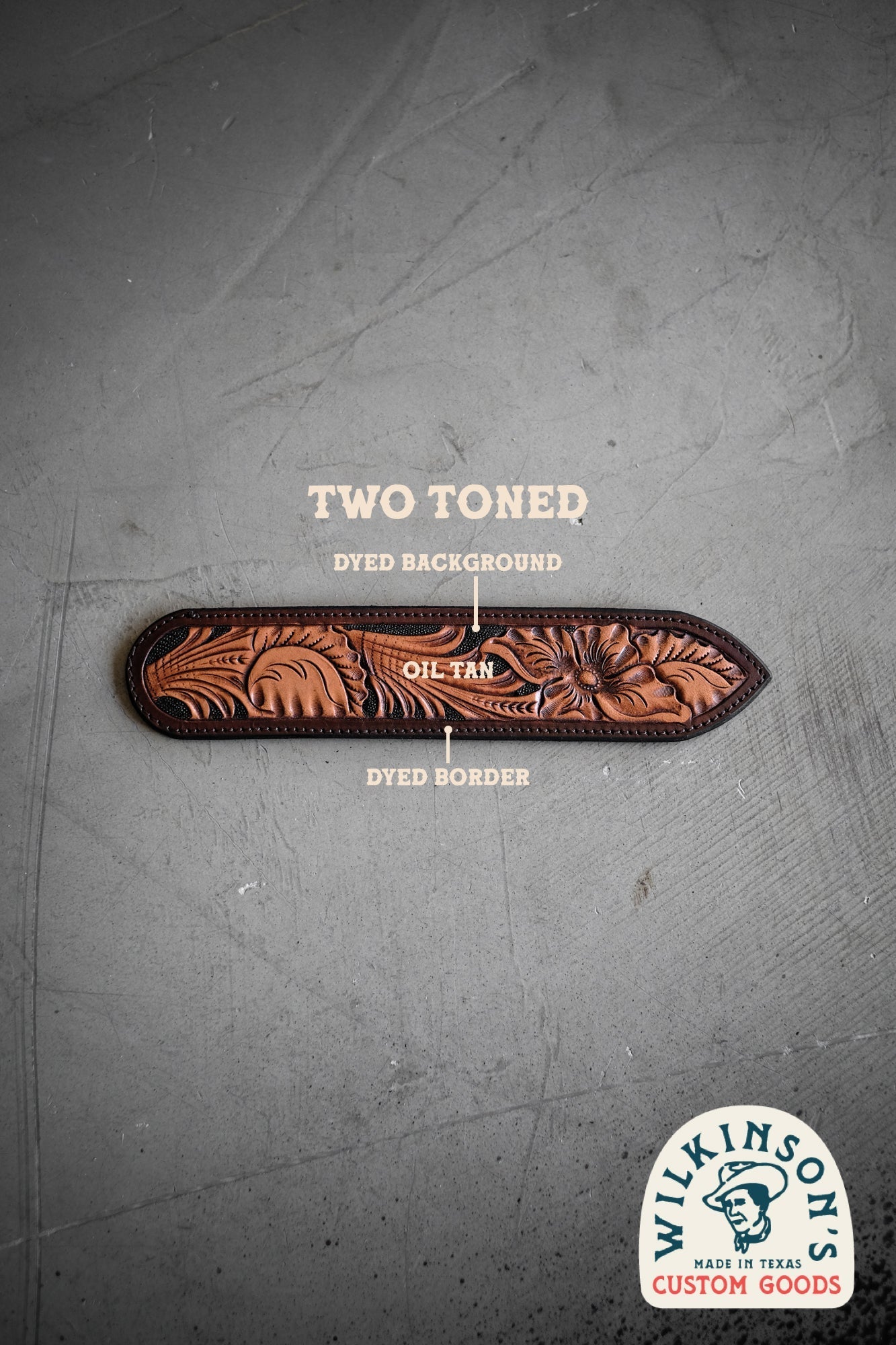 Custom Hand Tooled Belt | Oak Leaf Pattern #1